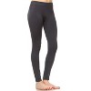 Women's Slim Fit Solid Leggings - One Size Fits Most - White Mark - 2 of 3