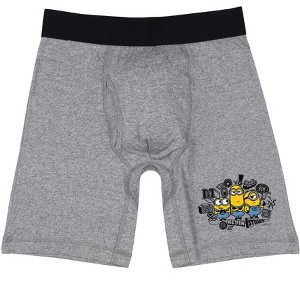 Minions Boxer Briefs Men's Kevin Stuart Bob Long Leg Tag-Free
