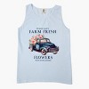 Simply Sage Market Farm Fresh Flowers Truck Garment Dyed Tank - 3 of 4