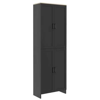 HORSTORS 64 Pantry Cabinet, Kitchen Pantry Storage Cabinet, Food Pantry,  Freestanding Tall Storage Cabinet with Doors and Adjustable Shelves for  Home
