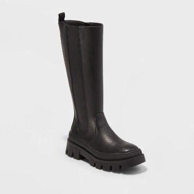 Women&#39;s Corene Tall Boots - A New Day&#8482; Black 8