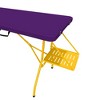 HOMLUX 6ft Portable Folding Table Sets with 4 Chairs, Built-in Wheels, Indoor Outdoor Camping - 4 of 4