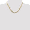 Black Bow Jewelry 5.5mm, 10k Yellow Gold, Concave Figaro Chain Necklace - 2 of 4