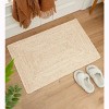 Racxily Area Rug, Braided Jute Rug for Living Room, Bedroom, Playroom, Off-White - 4 of 4