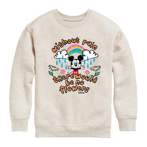 Boys' - Disney - Mickey Mouse Graphic Long Sleeve Fleece Sweatshirt - 1 of 4