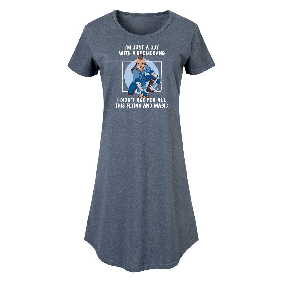 Women's - Avatar - The Last Airbender - Boomerang Guy Graphic T-shirt Dress