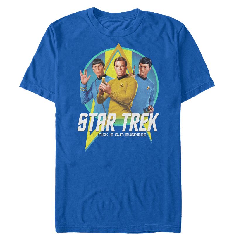 Men's Star Trek: The Original Series Risk is Our Business Trio T-Shirt, 1 of 5