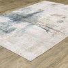 Captiv8e Designs Clara Textural Distressed Abstract Ivory/Blue Rug - 2 of 4