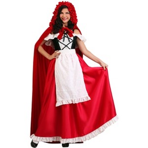 HalloweenCostumes.com Women's Plus Size Deluxe Red Riding Hood Costume - 1 of 4