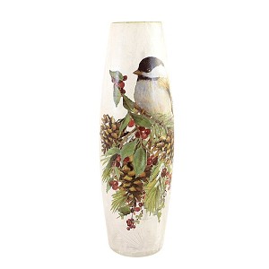 Stony Creek 11.75 In Pine Boughs & Birds  Vase Pre-Lit Electric Christmas Novelty Sculpture Lights - 1 of 4