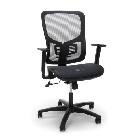 Essentials Collection Mesh Seat, Ergonomic Mesh Office Chair With Lumbar Support