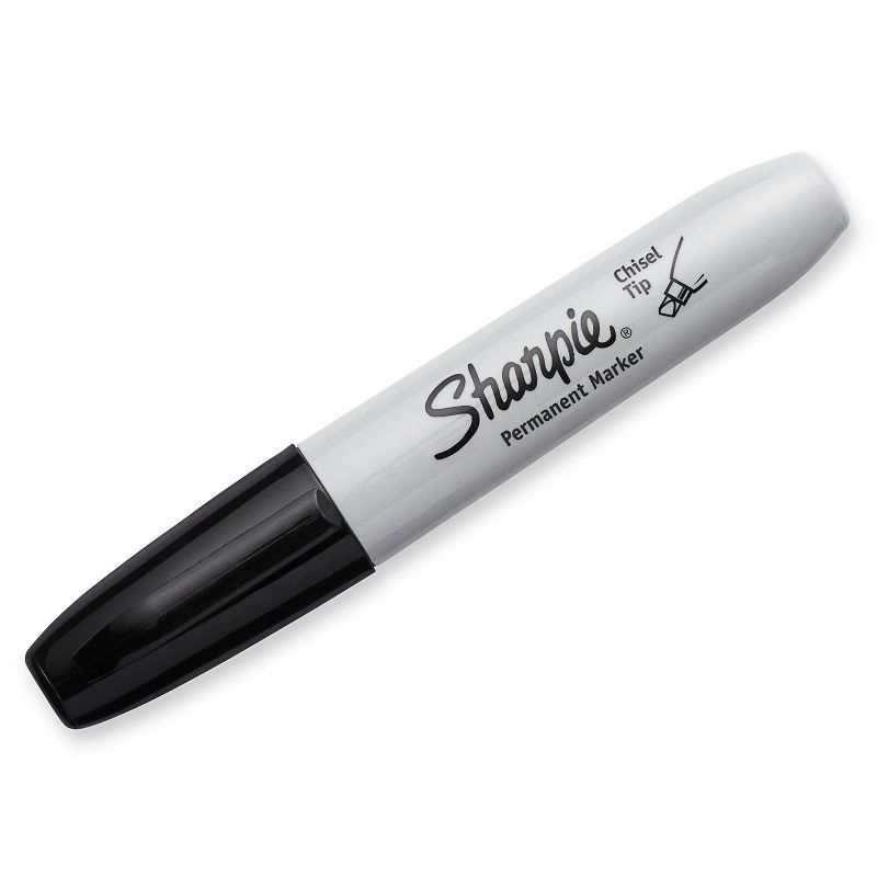 Sharpie 2pk Permanent Markers Chisel Tip Black, 2 of 8