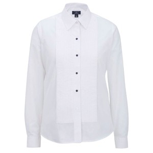 Women's Tuxedo Shirt with 1/4" Pleats and Point Collar - 1 of 4