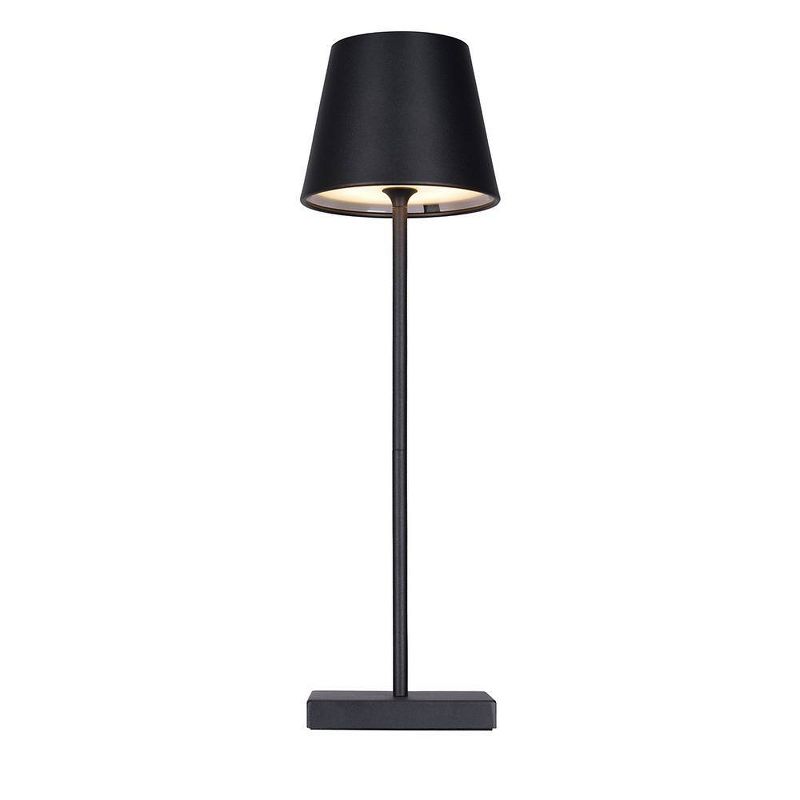 Cresswell Lighting Cordless Rechargeable Stick Table Lamp Black (Includes LED Light Bulb), 2 of 10