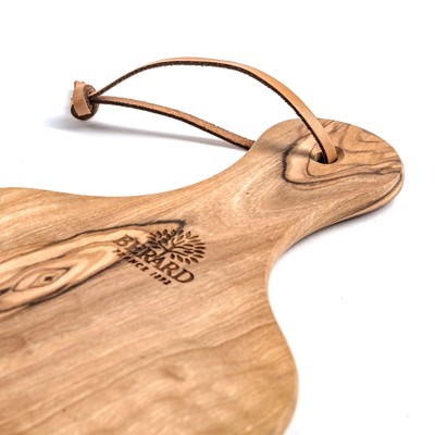 Handcrafted Natural Olive Wood Rectangular Cutting Board with Handle