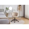 Home Office Chair, Velvet Fabric Rotating Flower-Shaped Computer Desk And Chair, Suitable For Home Office Or Bedroom - 4 of 4