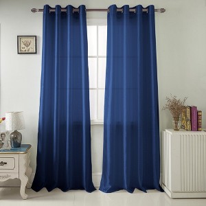Nancy 2-Piece Grommet Premium Quality Panel 38" x 84" Navy by Rt Designers Collection - 1 of 4