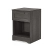 Industrial Delaney 1-Drawer Nightstand for living room and bedroom-Christopher Knight Home - 2 of 4
