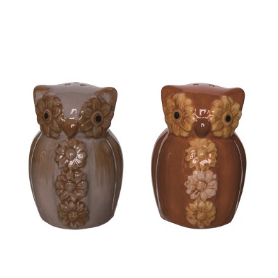 Transpac Dolomite 2.5 In. Light Orange Harvest Iridescent Pumpkin Salt And  Pepper Shakers Set Of 2 : Target