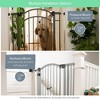 Summer Infant 38 Inch Extra Tall and Wide Pressure Mounted Wall to Wall or Doorway Installed Pet and Baby Gate with Auto Close Feature, Gray - 4 of 4