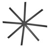 Airsurfer 84-in Matte Black Ceiling Fan, 8 ABS Blades, Lightless, Indoor/Outdoor Use, Remote Included, 6", 12", 24" Downrods - 4 of 4