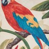 Saro Lifestyle Colorful Parrot Outdoor Pillow with Poly Fill, 18"x18", Multicolored - 3 of 4