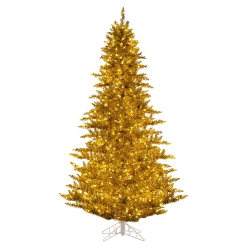 Northlight 6' Pre-Lit Glimmer Iridescent Spruce Artificial Christmas Tree -  Clear AlwaysLit Lights