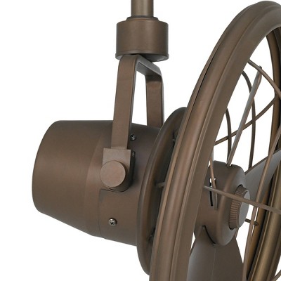 18" Oil-Rubbed Bronze Adjustable Ceiling Fan with Cage