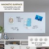 ECR4Kids MessageStor Magnetic Dry-Erase Glass Board with Magnets, 18in x 36in, 1 - 3 of 4