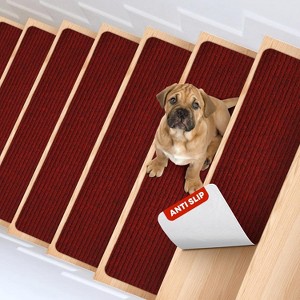 MBIGM Striped Indoor & Outdoor Non-Slip Stair Treads - 1 of 4