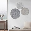 Gulches Textured Feather 3-piece Metal Disc Wall Decor Set - 2 of 4