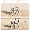 2/4 Chairs 71 in Outdoor Aluminum Patio Dining Table w/Umbrella Hole, Aluminum Patio Table w/Weatherproof & Rust-Proof Design, 6-8 Person Table - 3 of 4