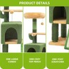 44.5in Tall Adjustable Cat Tree Tower with Self-Grooming Brush for Indoor Cats - 4 of 4