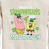 Boys' - SpongeBob Squarepants - Prone To Shenanigans And Malarkey Graphic Long Sleeve Fleece Sweatshirt - 2 of 4
