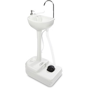 Hike Crew Foot Pump Portable Sink – Camping Sink with 5 Gallon (19L) Water Tank, Wheels, and More - 1 of 4