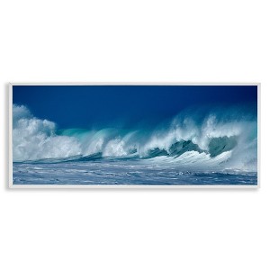 Stupell Industries Panoramic Tsunami Wave Splashing, 30" x 13" - 1 of 4