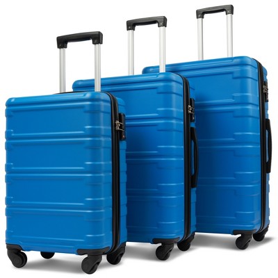 100% ABS Lightweight Suitcase with 360° Spinner Wheels, Telescoping Handle & Spacious Interior Durable, Secure Travel Luggage Set
