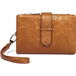 BEAFUP Women's Wallets - RFID Blocking PU Leather Wallet - Stylish Compact Bifold Design with Detachable Wrist Strap for Everyday Carry - 1 of 4