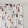 No. 918 Sheer Ellie Floral Print Rod Pocket Curtain Panel - image 2 of 4