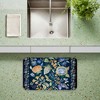 Stupell Industries Painted Blue Floral on Black Printed Anti-Fatigue Floor Mat, design by Ani Del Sol, 30"x18" - 2 of 4