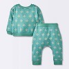 Baby Boys' 2pc Plus Sign Graphic Jogger Pants Set - Cloud Island™ Blue - 2 of 4