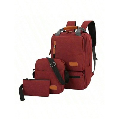 HTUTWOO 3pack, Women's And Men's Shoulder Bags,Casual Three-Piece Outdoor Travel Computer Backpack,Large-Capacity Schoolbag, Back to School Schoolbag