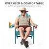 Arceso Adirondack Chairs with Cup Holder, 300lbs Weather Resistant - 3 of 4