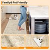 10x13 Washable Rug Large Area Rug for Living Room Soft Non-Slip Backing Stain Resistant & Low Pile Vintage Floral Floor Carpet - 4 of 4