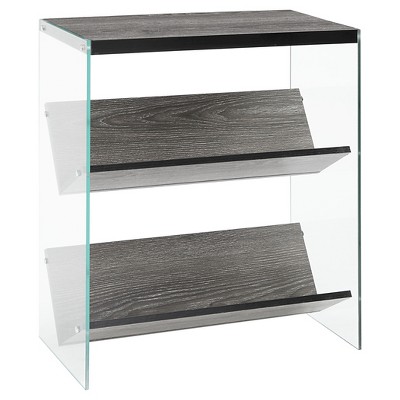 target glass bookcase