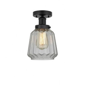 Chatham - 1 Light Semi-Flush Mount In Industrial Style-8.25 Inches Tall and 6.5 Inches Wide - 1 of 1
