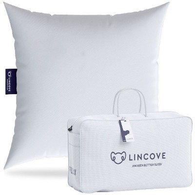 Lincove Throw Pillow Insert 16”x16” - Canadian-made, 100% Cotton, Down ...