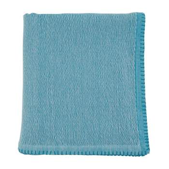 50"x60" Whipstitch Cotton Throw Blanket - Saro Lifestyle