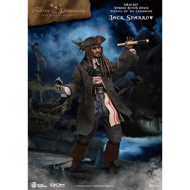 Disney Pirates of the Caribbean: Cap Jack Sparrow (Dynamic 8ction Hero), 1 of 8