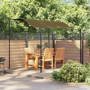 vidaXL Gazebo Set of 2 Taupe Steel and polyester Large Durable - 1 of 4
